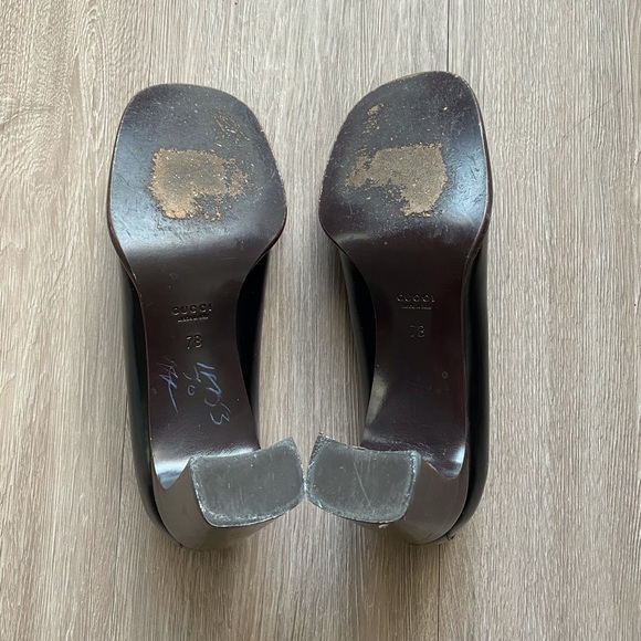 GUCCI black chunky heels - Picture 6 of 6